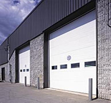 Steel insulated overhead door

